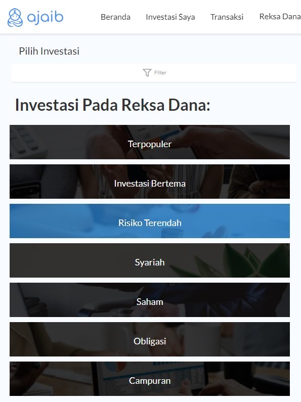 Kategori-kategori reksadana di Ajaib