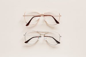pair of elegant glasses with optical lenses